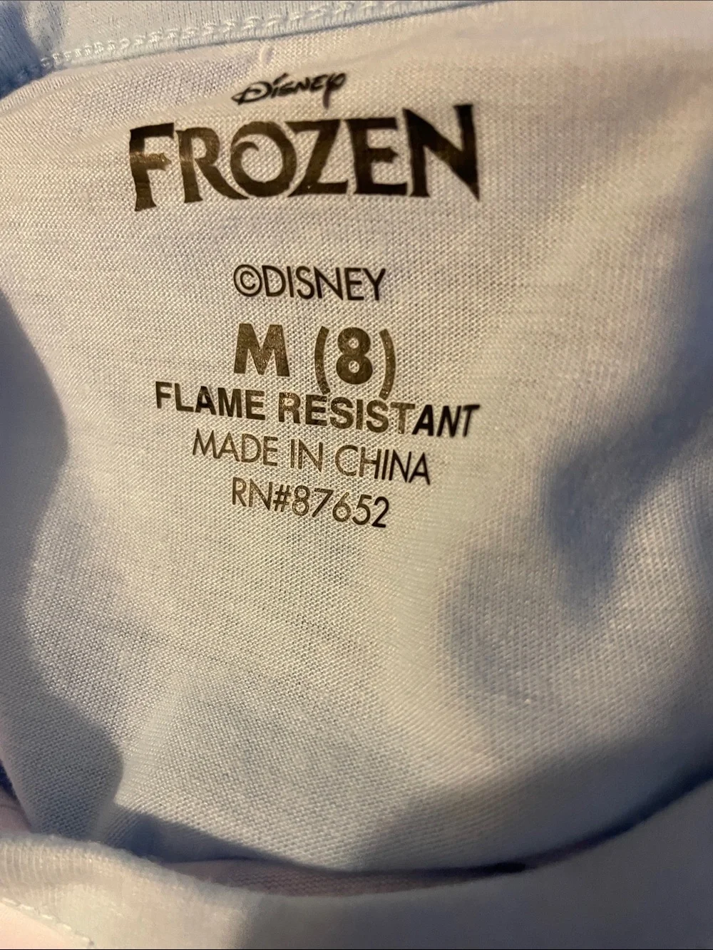 Disney Frozen Pajama Set With long Sleeves Socks‎ Size  Girls 8